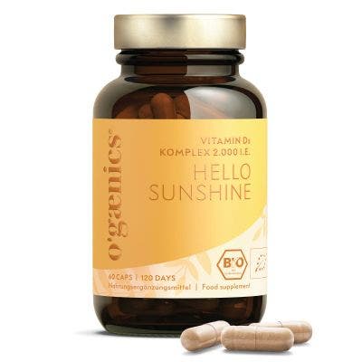 HELLO SUNSHINE VITAMIN D3 KOMPLEX 2.000 I.E. 60 CAPS
