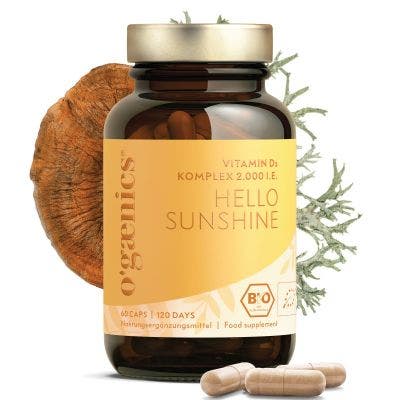 HELLO SUNSHINE VITAMIN D3 KOMPLEX 2.000 I.E. 60 CAPS