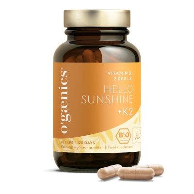 HELLO SUNSHINE PLUS K2 VITAMIN D3 KOMPLEX 2.000 I.E. 60 CAPS