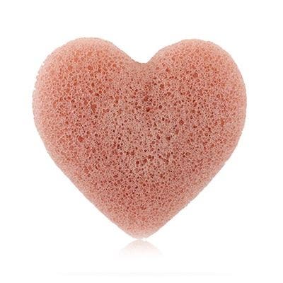 FRENCH PINK CLAY HEART SPONGE