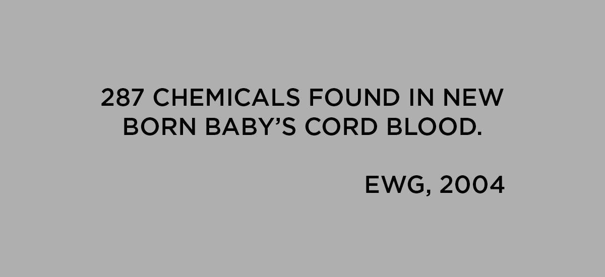 statistic of chemicals found in babies