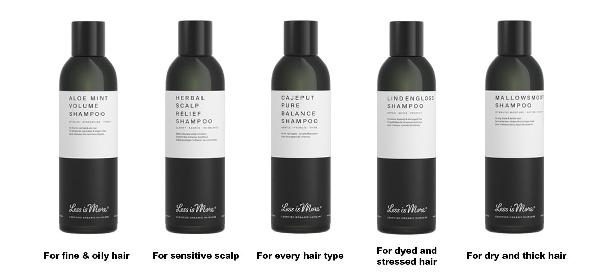 less is more hair care line